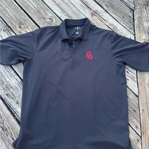 Black Polo Shirt with OU Logo